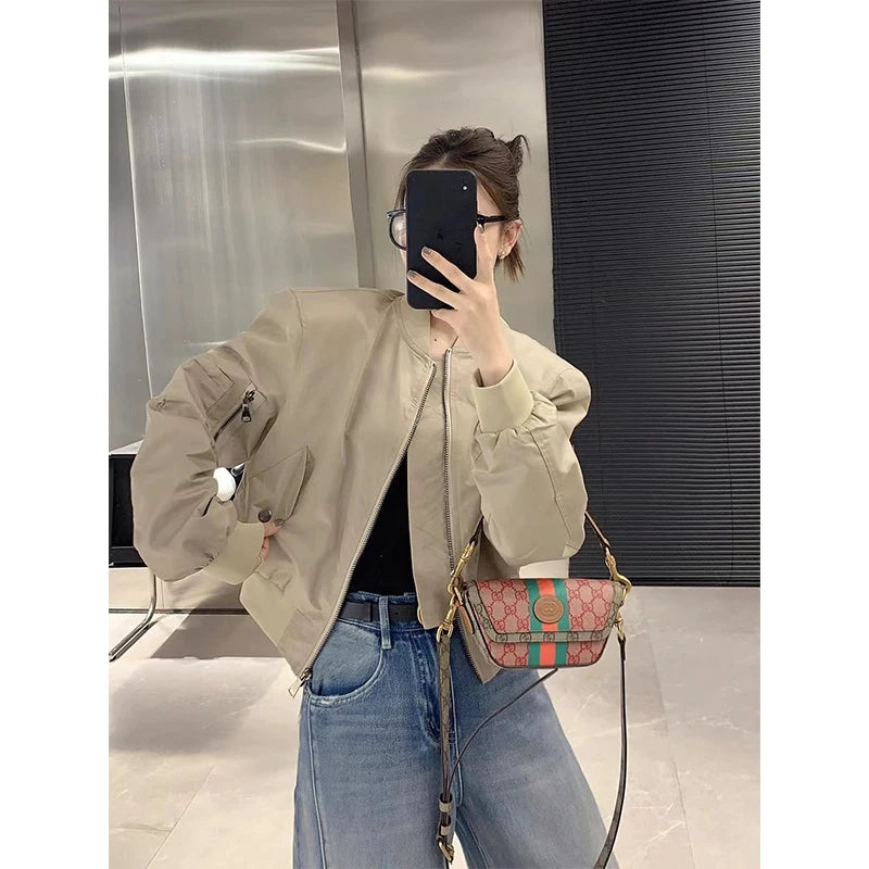Znbbw Cropped Bomber Jackets Women Y2K Oversized Patchwork Short Coat Harajuku Vintage Korean Pockets Zipper Outerwear Tops Wool Jacket Cashmere Jacket Tweed Jacket Znbbw Cropped Bomber Jackets Women Y2K Oversized Patchwork Short Coat Harajuku Vintage Korean Pockets Zipper Outerwear Tops Wool Jacket Cashmere Jacket Tweed Jacket