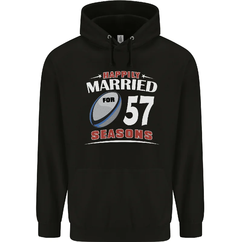 57 Year Wedding Anniversary 57th Rugby Mens 80% Cotton Hoodie Hoodie with Distressed Vintage Worn 57 Year Wedding Anniversary 57th Rugby Mens 80% Cotton Hoodie Hoodie with Distressed Vintage Worn