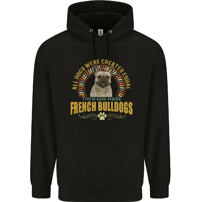 A French Bulldog Dog Mens 80% Cotton Hoodie Hoodie with Patch Decorative Personalized