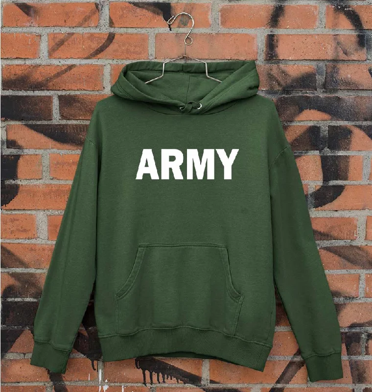 ARMY Unisex Hoodie for Men/Women Hoodie with High-Low Hem Asymmetrical Trendy