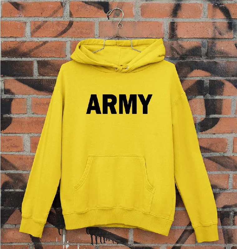 ARMY Unisex Hoodie for Men/Women Hoodie with Hem Fringe Bohemian Relaxed