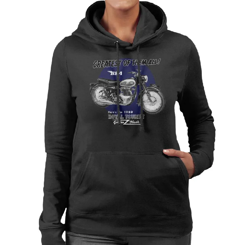 BSA Greatest Of Them All Golden Flash Women's Hooded Sweatshirt Hoodie with Pattern Geometric Abstract