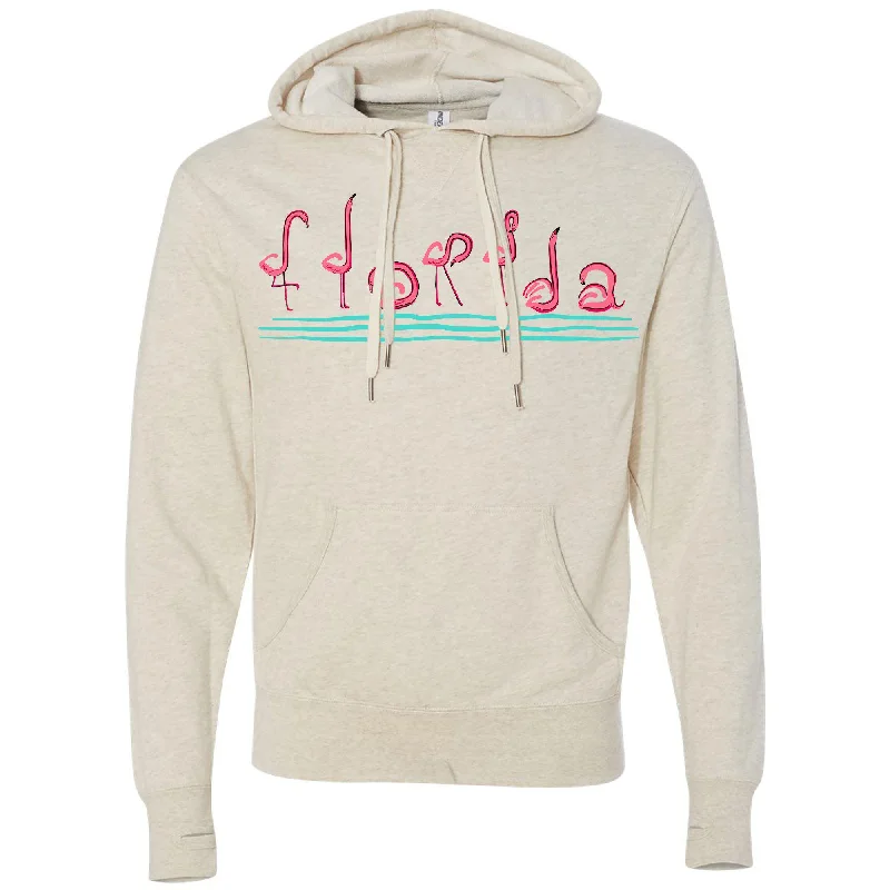 Curvy Flamingos Florida Hoodie Hoodie with Lining Warm Insulated