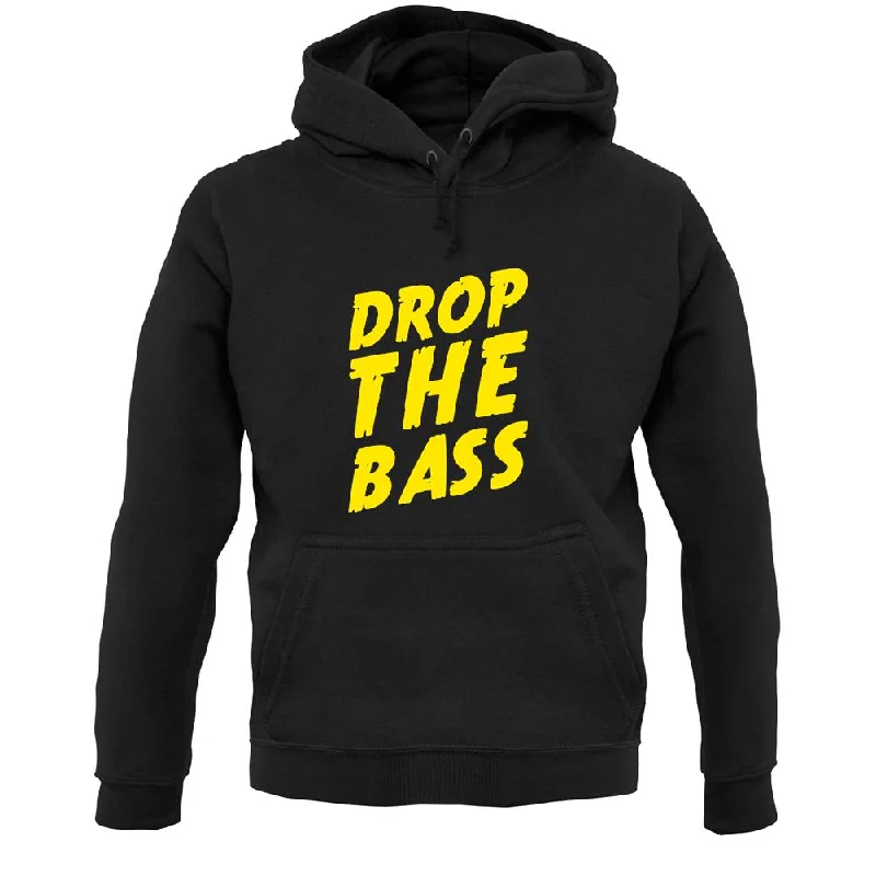 Drop The Bass Unisex Hoodie Hoodie with Slit Hem Functional Movement