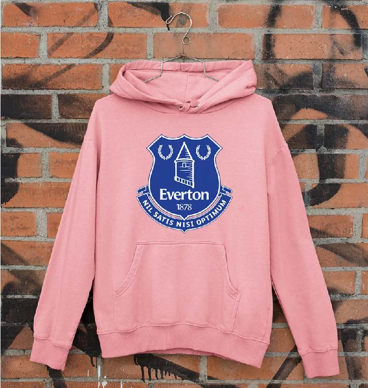 EVERTON Unisex Hoodie for Men/Women Hoodie with Hem Applique Textured Unique