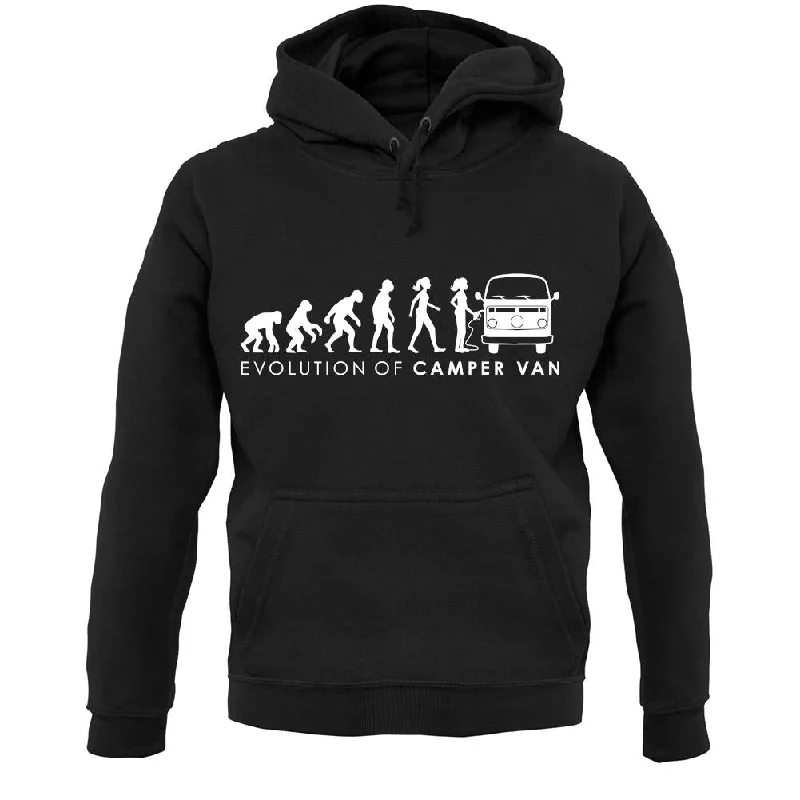 Evolution Of Woman Bay Window Unisex Hoodie Hoodie with Hem Applique Textured Unique