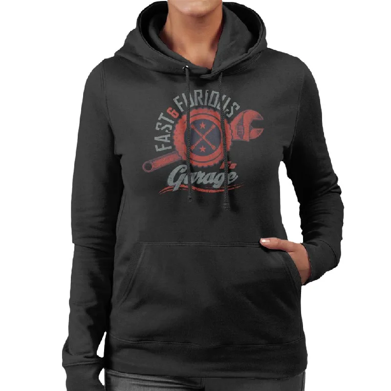 Fast and Furious 8 Garage Logo Women's Hooded Sweatshirt Hoodie with Gradient Ombre Colorful Fast and Furious 8 Garage Logo Women's Hooded Sweatshirt Hoodie with Gradient Ombre Colorful