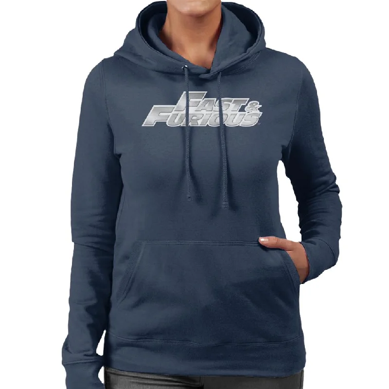 The Fast and The Furious Chrome Logo Women's Hooded Sweatshirt Hoodie with Toggle Buttons Decorative Unique The Fast and The Furious Chrome Logo Women's Hooded Sweatshirt Hoodie with Toggle Buttons Decorative Unique