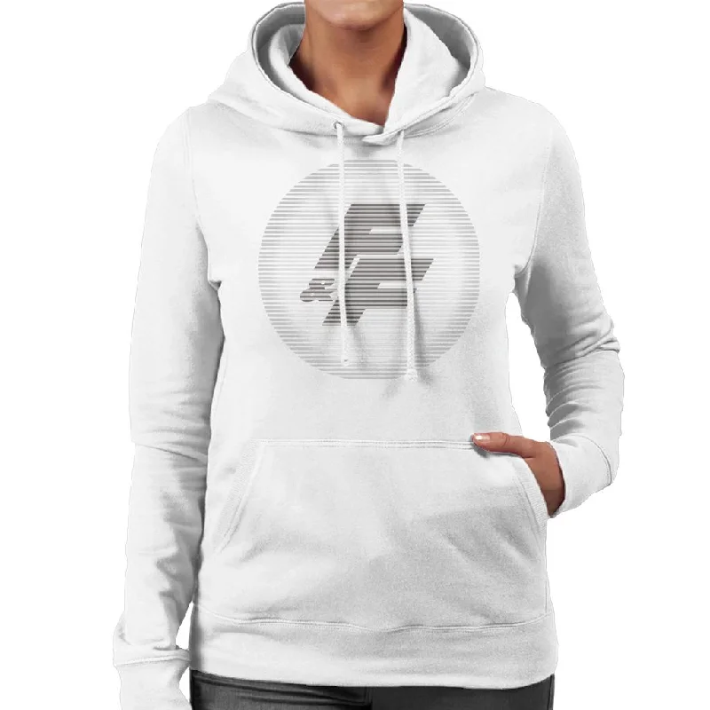 Fast and Furious FF Logo Women's Hooded Sweatshirt Hoodie with Front Slit Layering Stylish Fast and Furious FF Logo Women's Hooded Sweatshirt Hoodie with Front Slit Layering Stylish