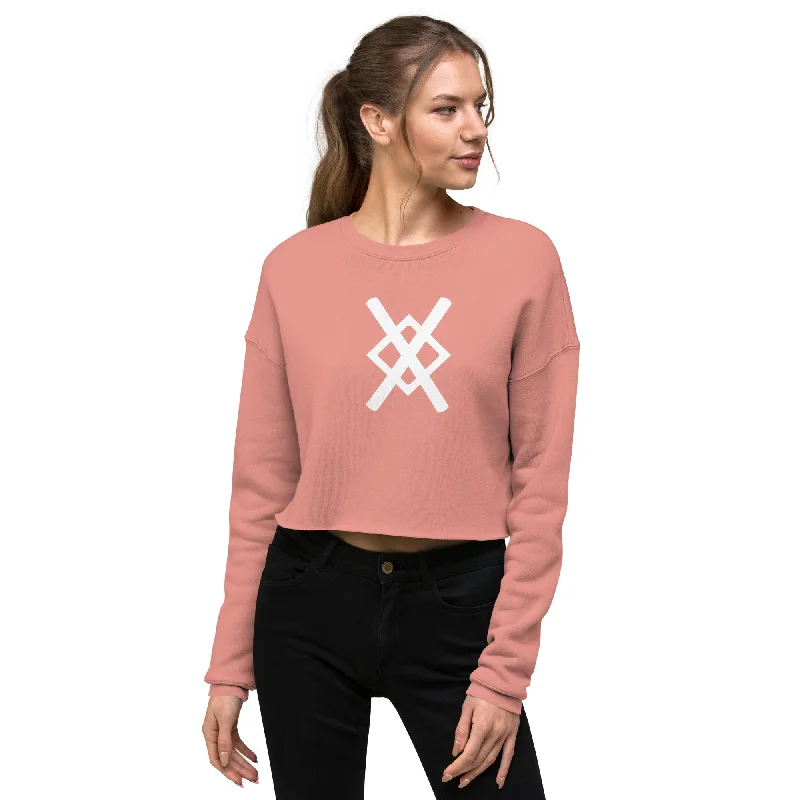 Gungnir Cropped Sweatshirt Hoodie with Double Zipper Versatile Adjustable