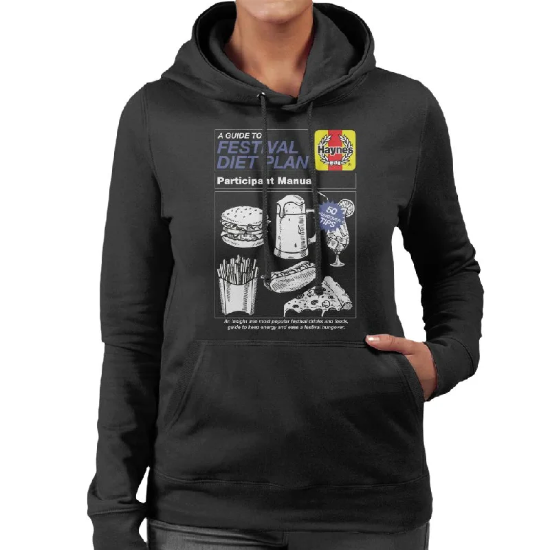 Haynes Festival Diet Plan Manual Women's Hooded Sweatshirt Hoodie Sweatshirt Pullover Haynes Festival Diet Plan Manual Women's Hooded Sweatshirt Hoodie Sweatshirt Pullover