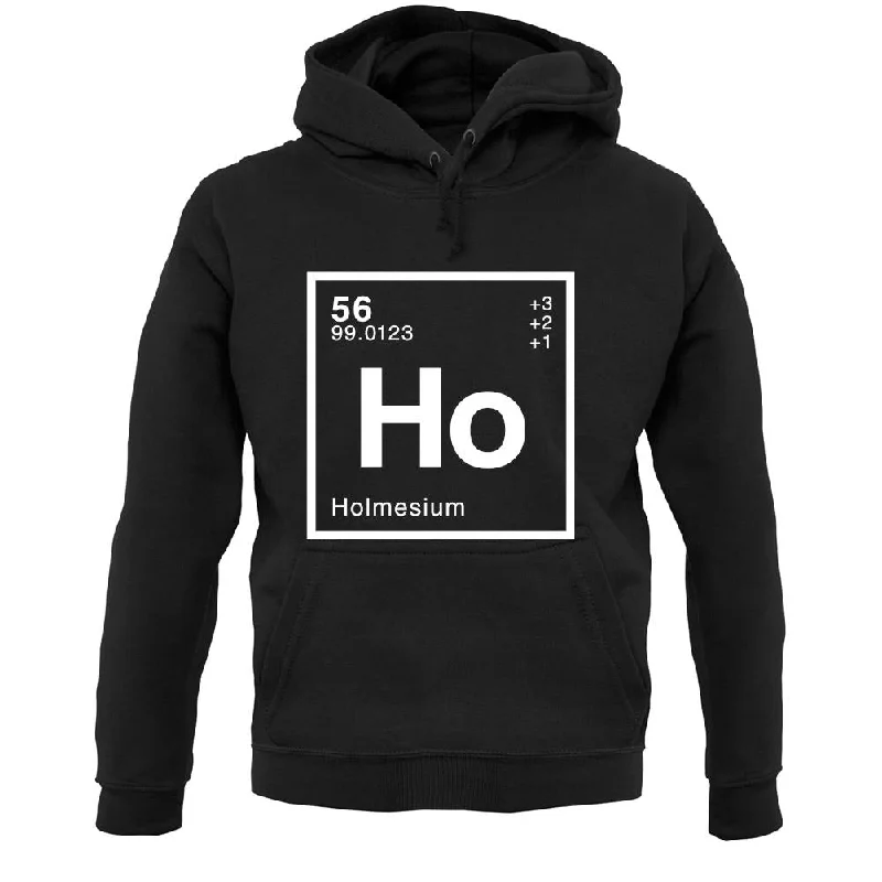 Holmes - Periodic Element Unisex Hoodie Hoodie with Hem Contrast Bold Stylish