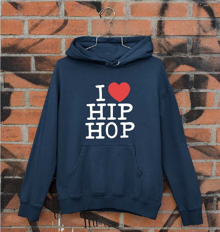 I Love Hip Hop Unisex Hoodie for Men/Women Hoodie with V-Neck Classic Versatile