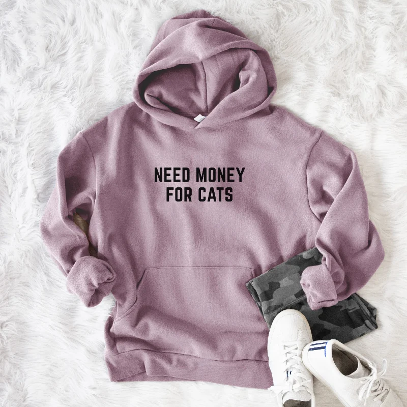 Need Money for Cats  - Bodega Midweight Hoodie Hoodie with Typography Text Message