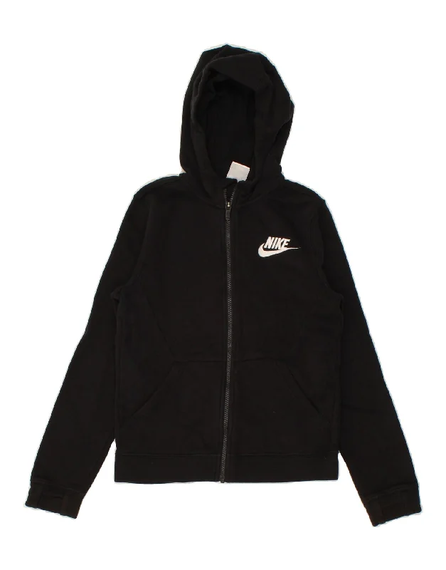 NIKE Boys Graphic Zip Hoodie Sweater 10-11 Years Medium Black Cotton Hoodie with Ribbed Neckline Snug Warm NIKE Boys Graphic Zip Hoodie Sweater 10-11 Years Medium Black Cotton Hoodie with Ribbed Neckline Snug Warm