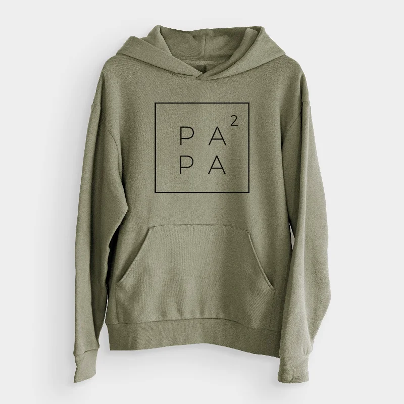 Papa to the 2nd Power Boxed  - Bodega Midweight Hoodie Zip Hoodie Drawstring Kangaroo Pocket