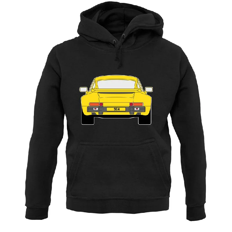 911 964 Rear Summer Yellow Unisex Hoodie Hoodie with Hem Detail Decorative Unique