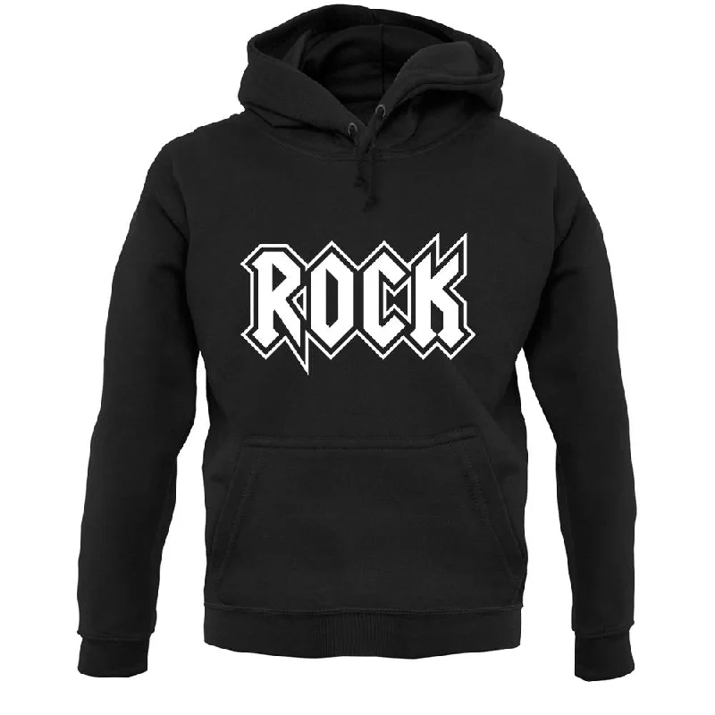 Rock Unisex Hoodie Hoodie with Hem Contrast Bold Stylish