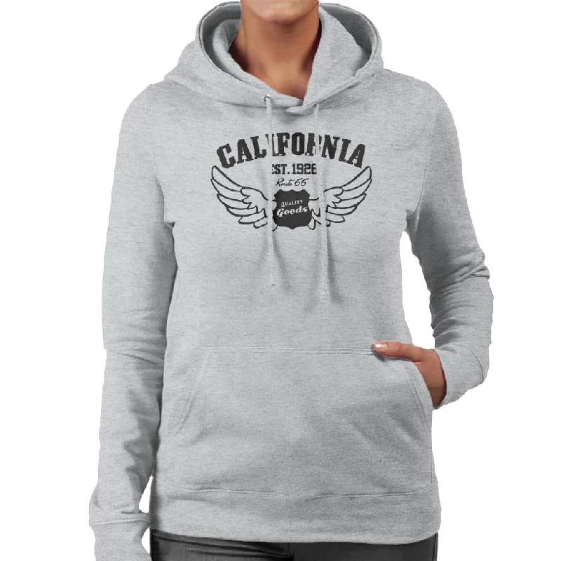 Route 66 California 1926 Women's Hooded Sweatshirt Hoodie with Pattern Geometric Abstract