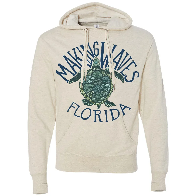 Sea Turtle Florida Hoodie Hoodie with Toggle Buttons Decorative Unique