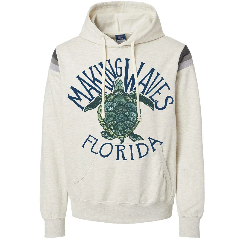 Sea Turtle Florida Hoodie Hoodie with Velcro Closure Adjustable Secure