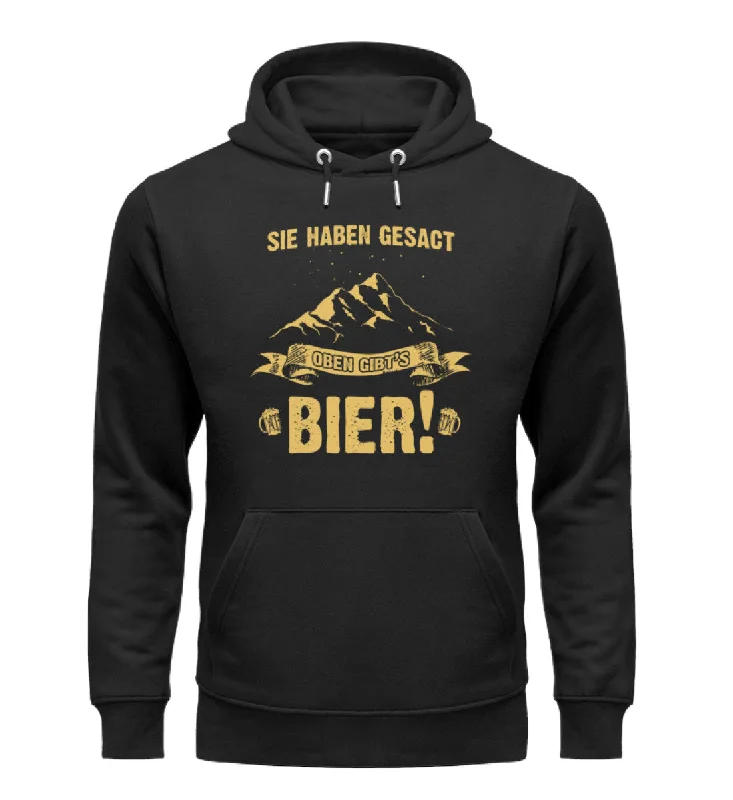 Sie haben gesagt Bier - Unisex Premium Organic Hoodie Hoodie with Earth Tones Natural Calm