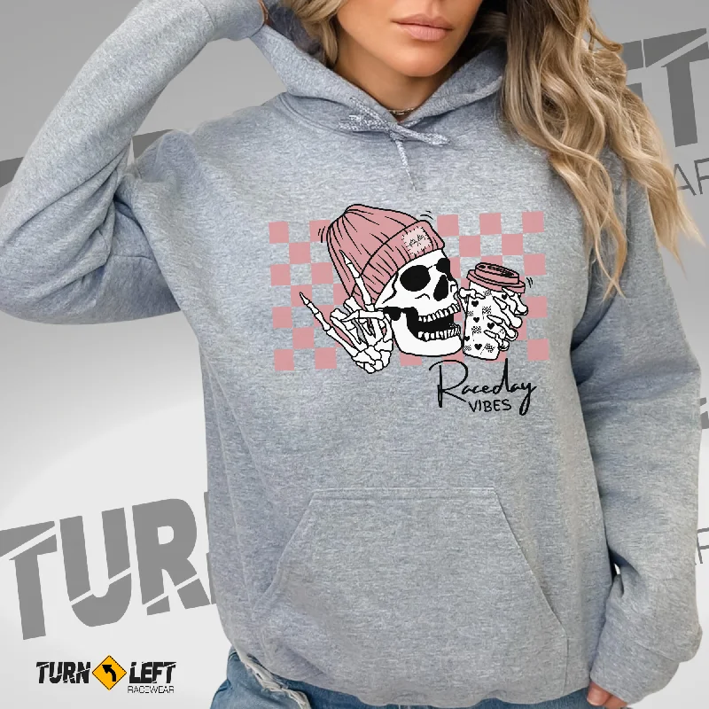 Skelly Hands Racing Coffee Hooded Sweatshirt Oversized Hoodie Comfort Casual