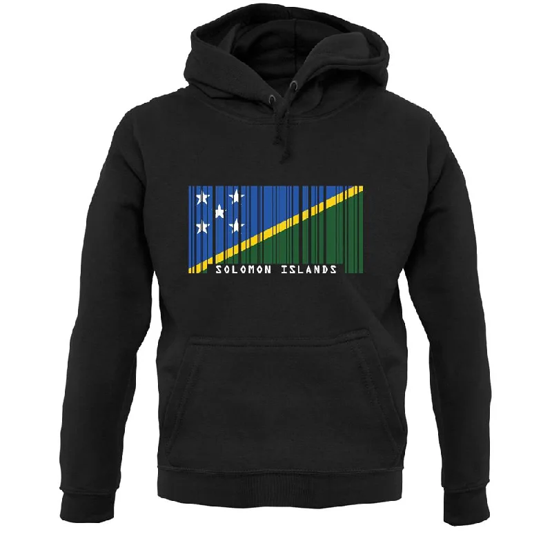 Solomon Islands Barcode Style Flag Unisex Hoodie Hoodie with Tie-Dye Psychedelic Retro Solomon Islands Barcode Style Flag Unisex Hoodie Hoodie with Tie-Dye Psychedelic Retro