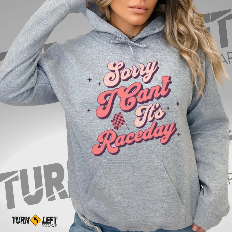 Sorry I Can't It's Raceday Unisex Heavy Blend™ Hooded Sweatshirt Hoodie with Drawstring Waist Adjustable Fitted Sorry I Can't It's Raceday Unisex Heavy Blend™ Hooded Sweatshirt Hoodie with Drawstring Waist Adjustable Fitted