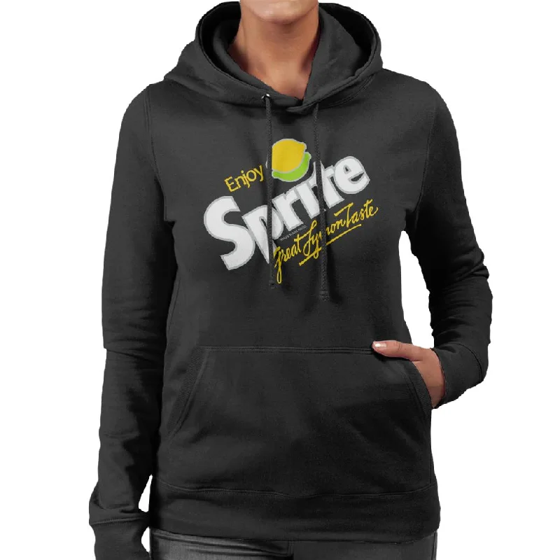 Sprite 80s Retro Logo Women's Hooded Sweatshirt Graphic Hoodie Design Print