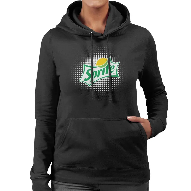 Sprite Double Lemon Logo Women's Hooded Sweatshirt Hoodie with Elastic Waist Stretchable Comfortable