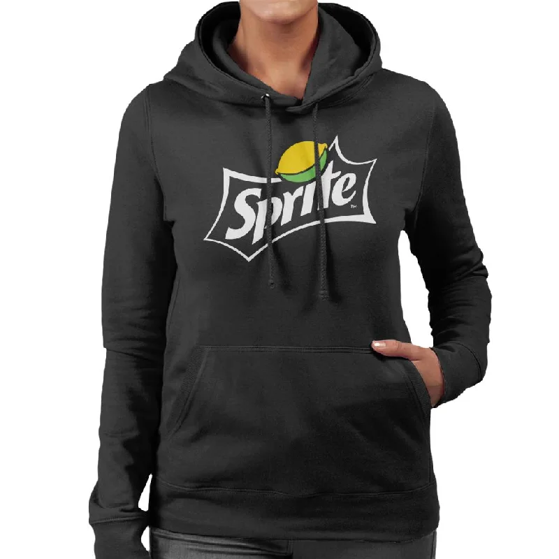 Sprite Lemon Logo Women's Hooded Sweatshirt Hoodie with Thumb Holes Functional Cozy