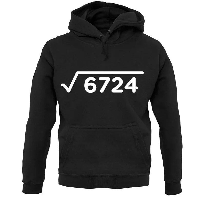 Square Root Birthday 82 Unisex Hoodie Hoodie with Hem Contrast Bold Stylish