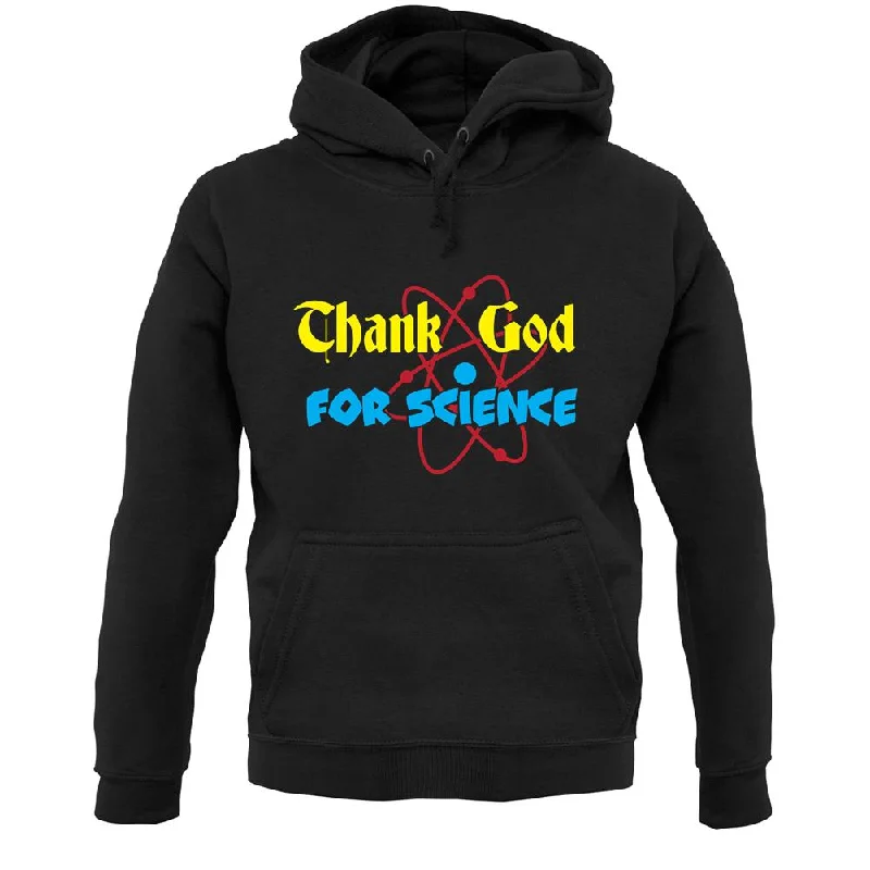 Thank God For Science Unisex Hoodie Hoodie with Stripes Bold Sporty