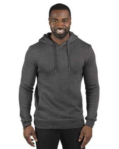 Threadfast Apparel 320H Unisex ULIGHTimate Fleece Pullover Hooded Sweatshirt - Charcoal Heather Hoodie with Half-Zip Sporty Casual Threadfast Apparel 320H Unisex ULIGHTimate Fleece Pullover Hooded Sweatshirt - Charcoal Heather Hoodie with Half-Zip Sporty Casual