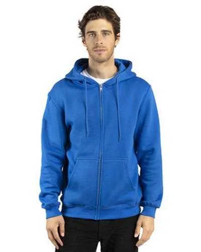Threadfast Apparel 320Z Unisex ULIGHTimate Fleece Full-Zip Hooded Sweatshirt - Royal Hoodie with Reflective Safety Nightwear Threadfast Apparel 320Z Unisex ULIGHTimate Fleece Full-Zip Hooded Sweatshirt - Royal Hoodie with Reflective Safety Nightwear
