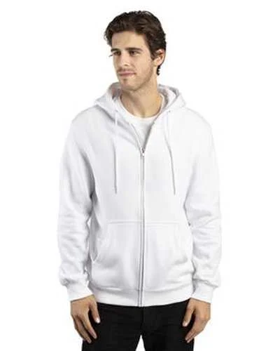 Threadfast Apparel 320Z Unisex ULIGHTimate Fleece Full-Zip Hooded Sweatshirt - White Hoodie with Tie-Dye Psychedelic Retro Threadfast Apparel 320Z Unisex ULIGHTimate Fleece Full-Zip Hooded Sweatshirt - White Hoodie with Tie-Dye Psychedelic Retro