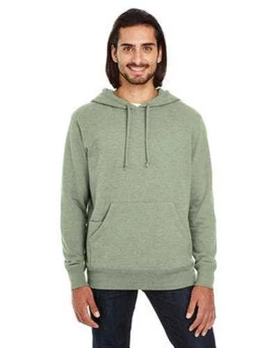 Threadfast Apparel 321H Unisex Triblend French Terry Hoodie - Army Heather Hoodie with Pastel Soft Subtle Threadfast Apparel 321H Unisex Triblend French Terry Hoodie - Army Heather Hoodie with Pastel Soft Subtle
