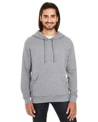 Threadfast Apparel 321H Unisex Triblend French Terry Hoodie - Charcoal Heather Hoodie with Elastic Cuffs Stretchable Comfortable Threadfast Apparel 321H Unisex Triblend French Terry Hoodie - Charcoal Heather Hoodie with Elastic Cuffs Stretchable Comfortable