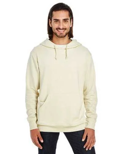 Threadfast Apparel 321H Unisex Triblend French Terry Hoodie - Cream Hoodie with High Neck Warm Protective Threadfast Apparel 321H Unisex Triblend French Terry Hoodie - Cream Hoodie with High Neck Warm Protective