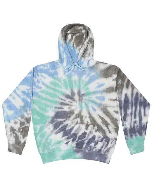 Tie-Dye CD8600 Unisex Cloud Pullover Hooded Sweatshirt - Glacier Hoodie with Zipper Placket Modern Functional Tie-Dye CD8600 Unisex Cloud Pullover Hooded Sweatshirt - Glacier Hoodie with Zipper Placket Modern Functional