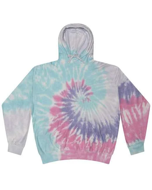 Tie-Dye CD8600 Unisex Cloud Pullover Hooded Sweatshirt - Unicorn Hoodie with Exposed Zipper Edgy Industrial Tie-Dye CD8600 Unisex Cloud Pullover Hooded Sweatshirt - Unicorn Hoodie with Exposed Zipper Edgy Industrial