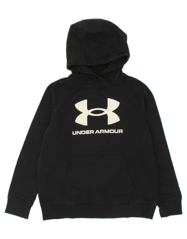 UNDER ARMOUR Mens Graphic Hoodie Jumper Small Black Hoodie with Oversized Fit Loose Comfortable UNDER ARMOUR Mens Graphic Hoodie Jumper Small Black Hoodie with Oversized Fit Loose Comfortable