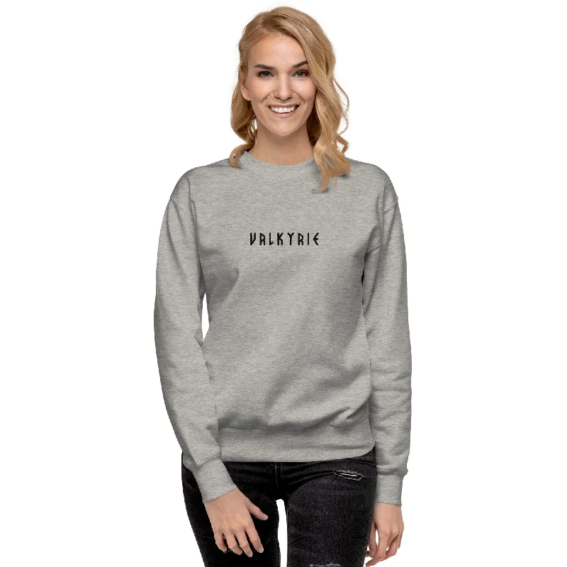 Valkyrie Premium Sweatshirt Hoodie with Zipper Placket Modern Functional