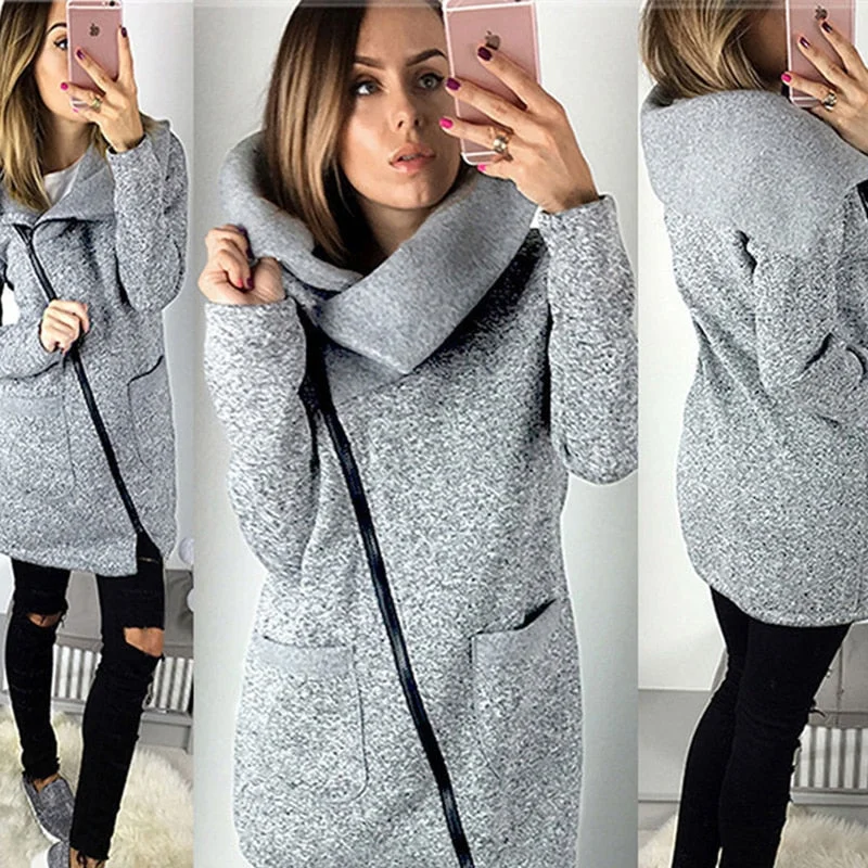 Fashion autumn winter jacket women plus size zipper female coat warm streetwear clothes 2019 New women jackets outwear BLD1221 Wool Fabric Cashmere Fabric Tweed Fabric