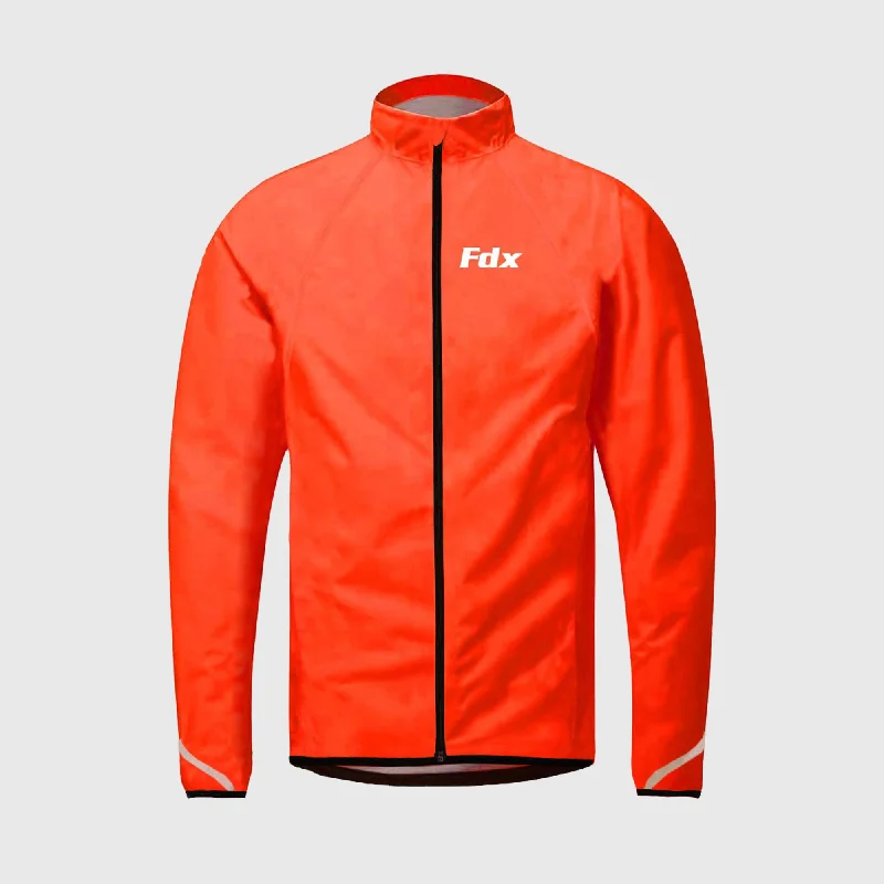 Fdx J20 Red Women's & Girl's Windproof & Waterproof Cycling Jacket Satin Jacket Silk Jacket Chiffon Jacket