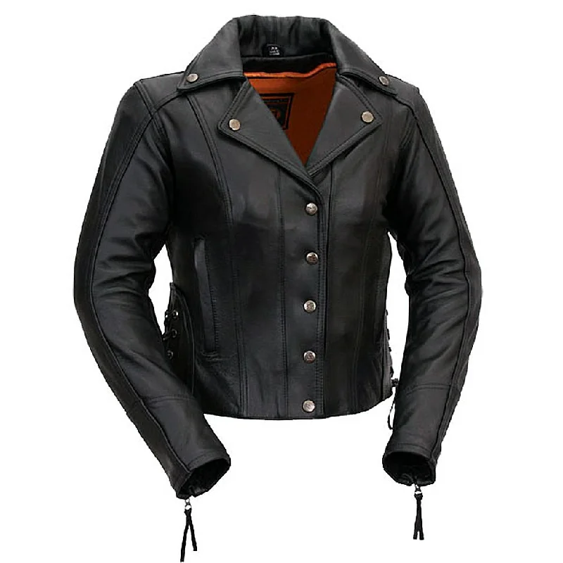 Ladies Updated M.C. Jacket Ribbed Jacket Pleated Jacket Ruffled Jacket