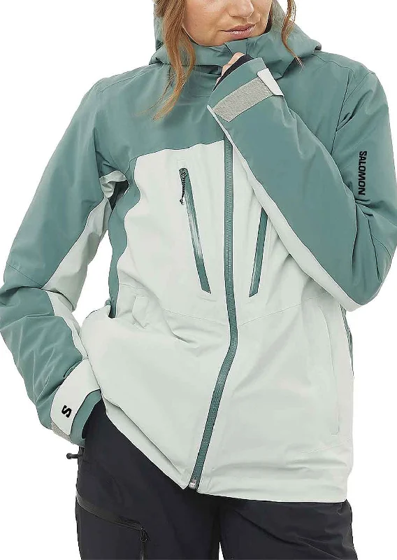 Salomon Women's Brilliant Jacket Front Pockets Side Pockets Patch Pockets