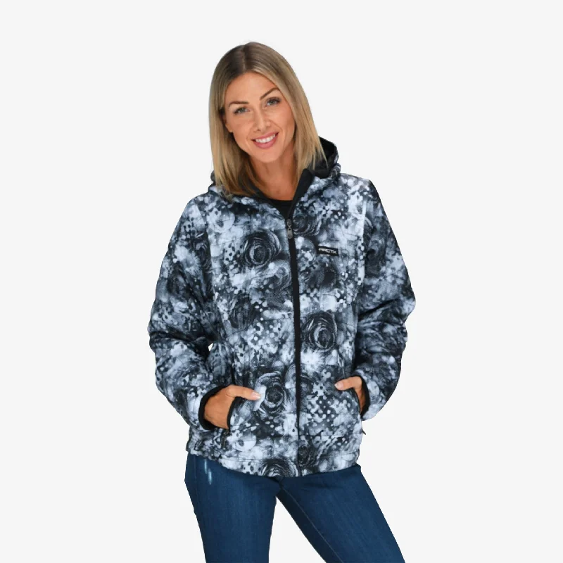 Women's Camo Aero Hooded Jacket V-Neck Jacket Boat Neck Jacket Square Neck Jacket