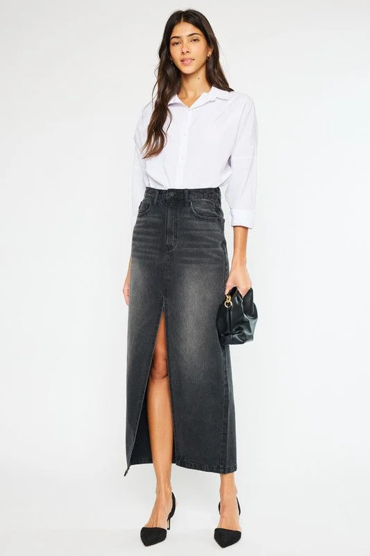 90'S MAXI SKIRT S-XL chiffon skirt airy